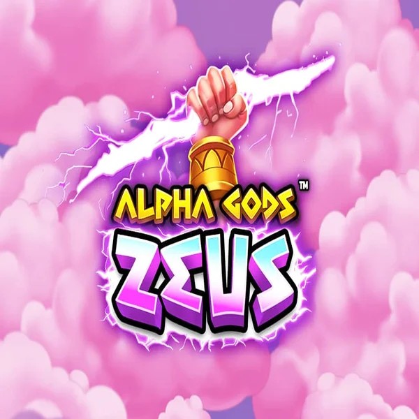 Official Slots logo: Alpha Gods Zeus by PearFiction Studios at Roostino Casino