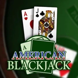 American Blackjack logo – Table Games by Habanero at Roostino Casino