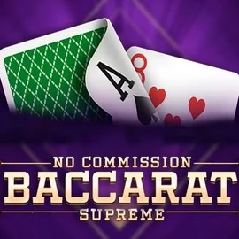 Baccarat Supreme slot logo by OneTouch Games at Roostino Casino