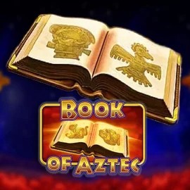 Book of Aztec logo by Amatic Industries at Roostino Casino
