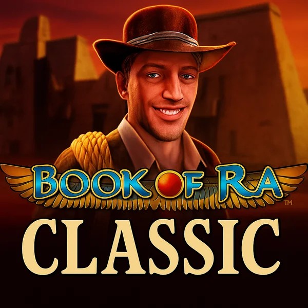 Book of Ra Classic by Novomatic, showcased at roostino-casino.eu – game logo