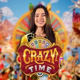 Crazy Time casino game by Evolution – featured logo at Roostino Casino