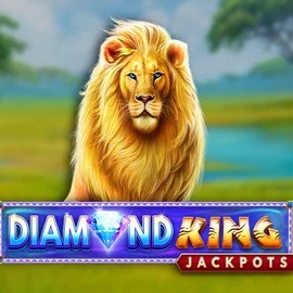 Diamond King Jackpots game by SpinPlay Games – logo hosted on Roostino Casino