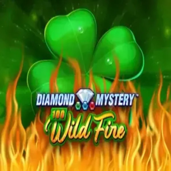 Diamond Mystery 100 Wild Fire slot visual from Greentube available on roostino-casino.eu