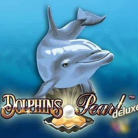 Dolphins Pearl Deluxe online game logo by Novomatic on roostino-casino.eu