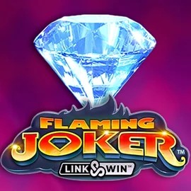 Official Slots logo: Flaming Joker Link and Win by Barstruck at Roostino Casino
