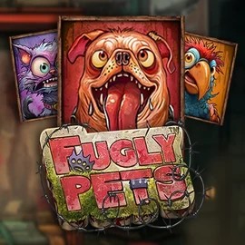 Fugly Pets slot logo by Stakelogic at Roostino Casino