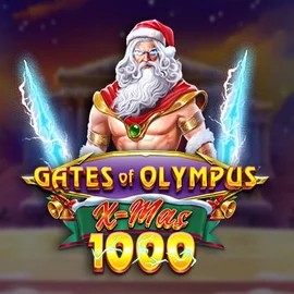 Gates of Olympus Xmas 1000 slot logo by Pragmatic Play at Roostino Casino