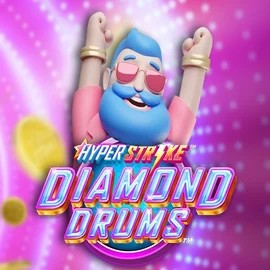 Hyper Strike Diamond Drums logo by Gameburger Studios Roostino Casino