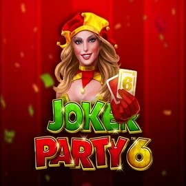 Joker Party 6 slot visual from Greentube available on roostino-casino.eu