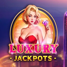 Luxury Jackpots logo by Triple Cherry at Roostino Casino