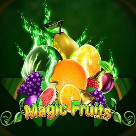 Magic Fruits Deluxe slot logo by Wazdan at Roostino Casino