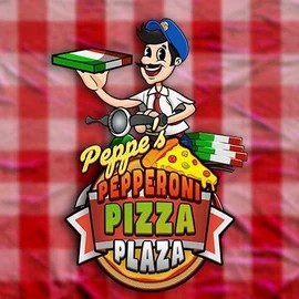Official Slots logo: Peppe’s Pepperoni Pizza Plaza by Pragmatic Play at Roostino Casino
