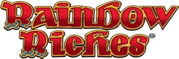 Slingo Rainbow Riches logo by Gaming Realms at Roostino Casino
