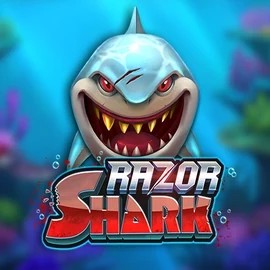 Official Slots logo: Razor Shark by Push Gaming at Roostino Casino