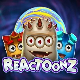 Reactoonz logo by Play'n GO Roostino Casino