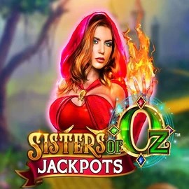 Sisters Of Oz Jackpots logo by Triple Edge Studios Roostino Casino