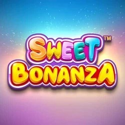Sweet Bonanza logo – Slots by Pragmatic Play at Roostino Casino
