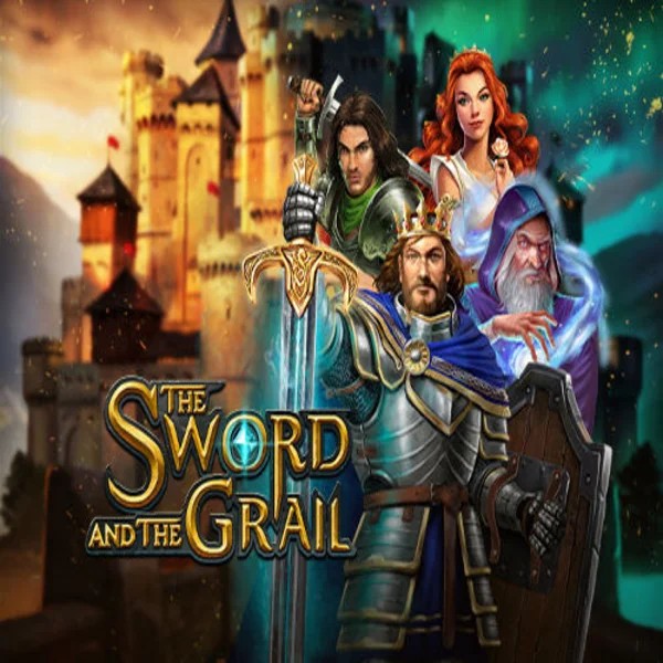 The Sword and the Grail logo by Play'n GO at Roostino Casino
