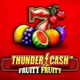 Thunder Cash Fruity Fruity slot logo by Novomatic at Roostino Casino
