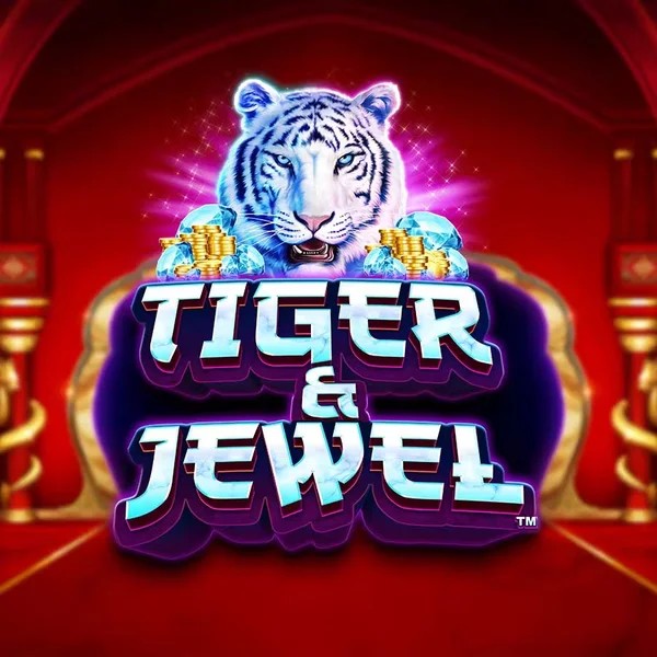 Tiger and Jewel slot logo by Greentube at Roostino Casino