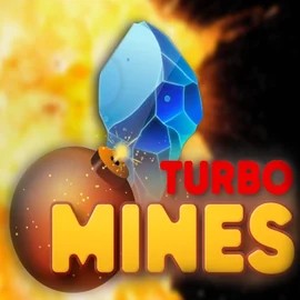 Turbo Mines logo by Turbo Games Roostino Casino